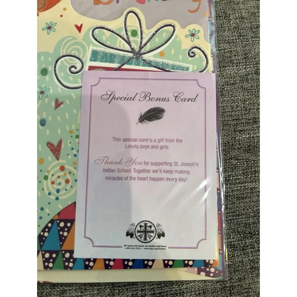 2 Catholic Charity Assorted Greeting Cards And Seals St Joseph Indian School